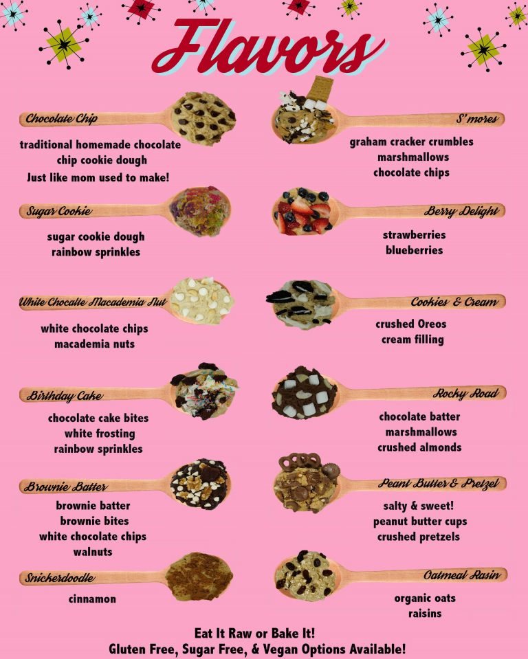 flavor menu Cookie Dough Dreams